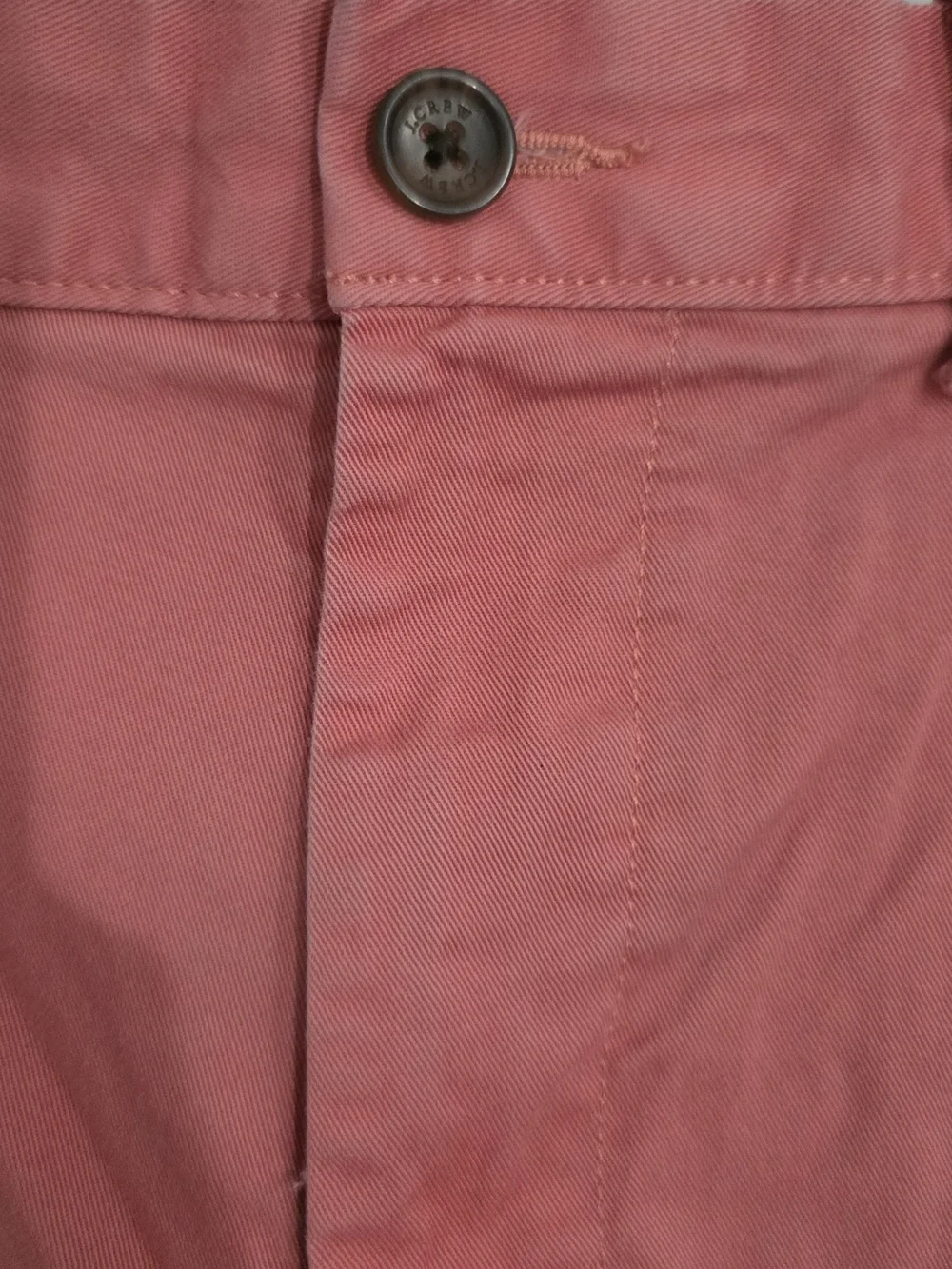 J.Crew Original Chino Shorts Men’s 35 Coral Salmon 7” Inseam Stretch